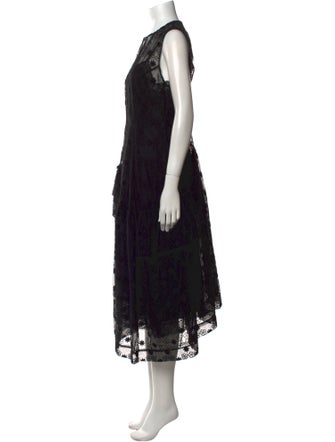 Simone Rocha Lace Pattern Midi Length Dress