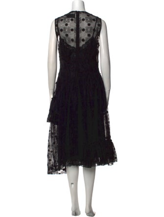 Simone Rocha Lace Pattern Midi Length Dress
