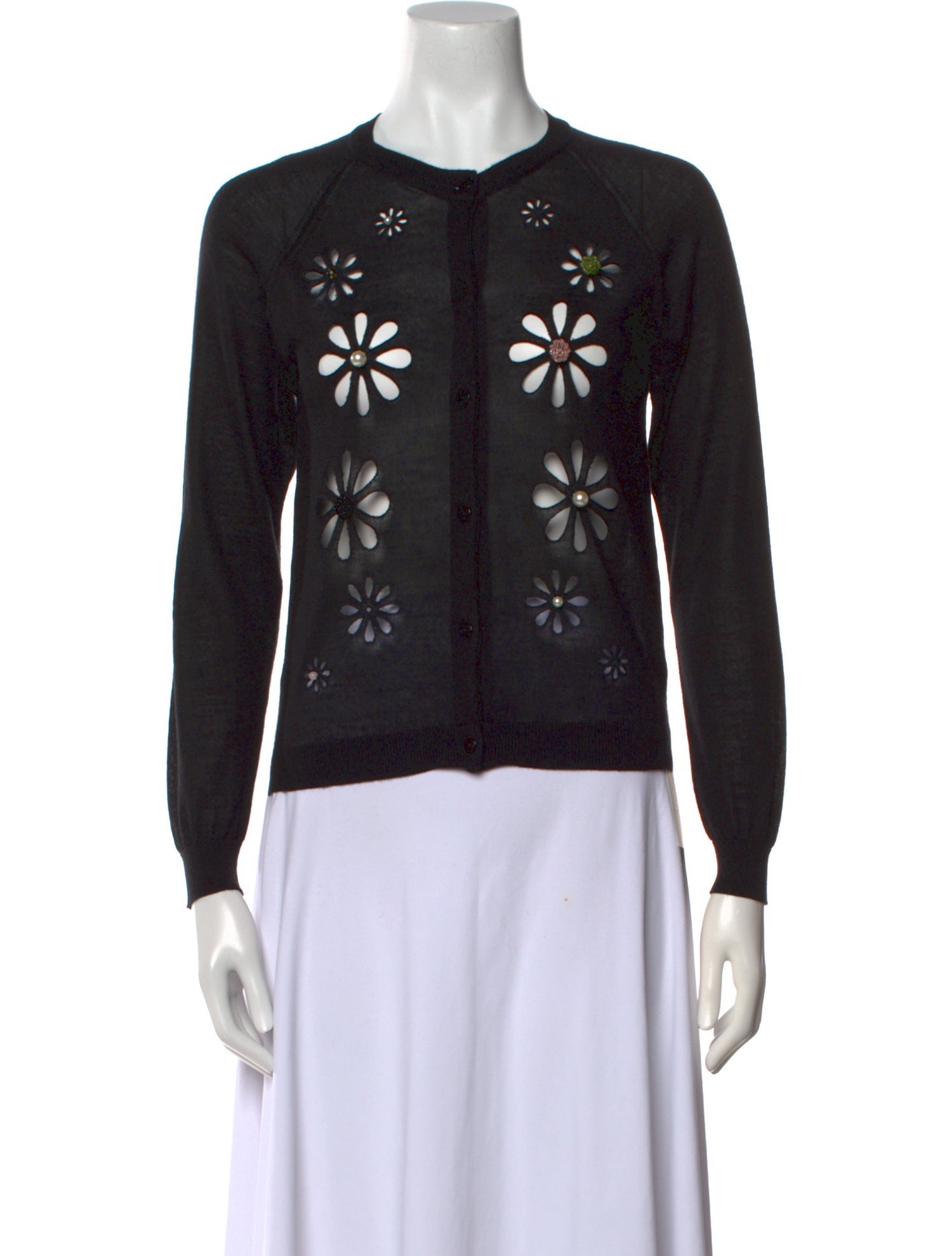 Simone Rocha Merino Wool Crew Neck Sweater