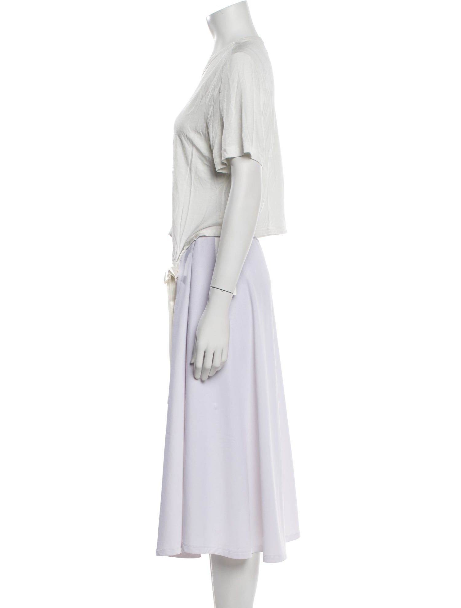 Simone Rocha Bateau Neckline Short Sleeve T-Shirt