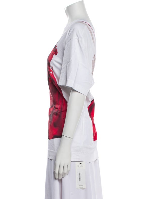 Simone Rocha Tie-Dye Print Square Neckline T-Shirt