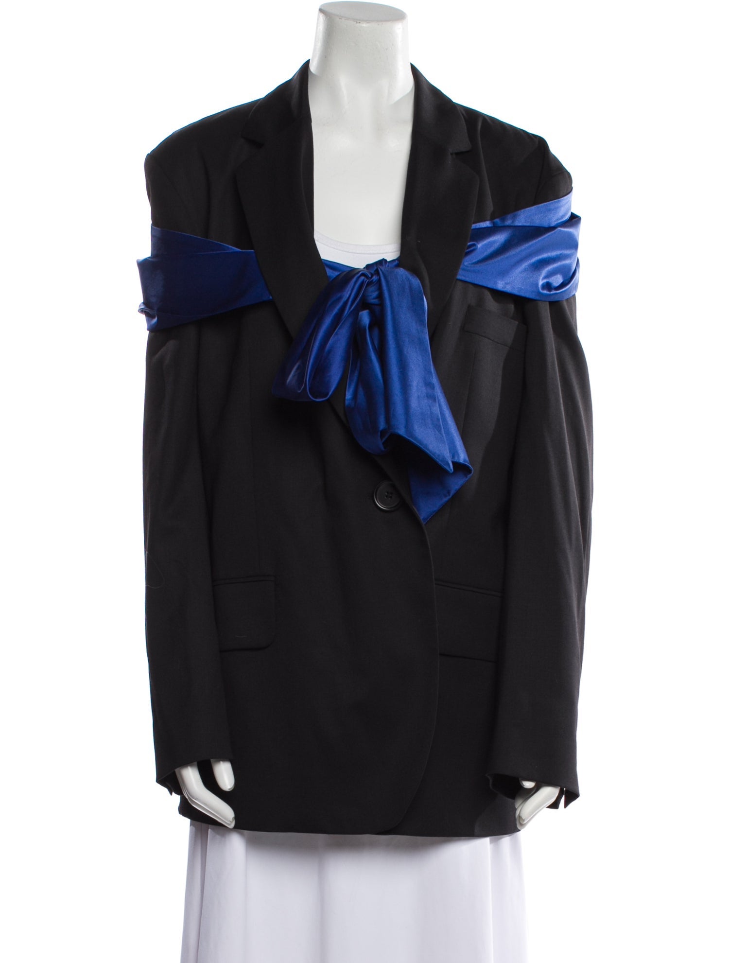 Simone Rocha Wool Colorblock Pattern Jacket