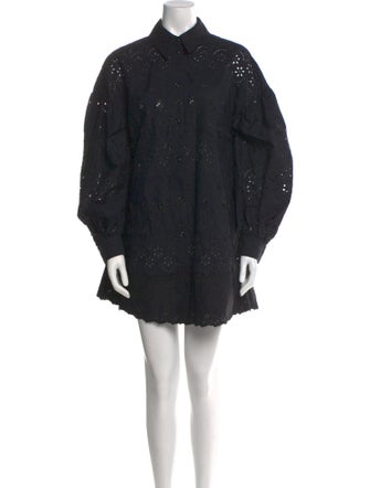 Simone Rocha Eyelet Mini Dress