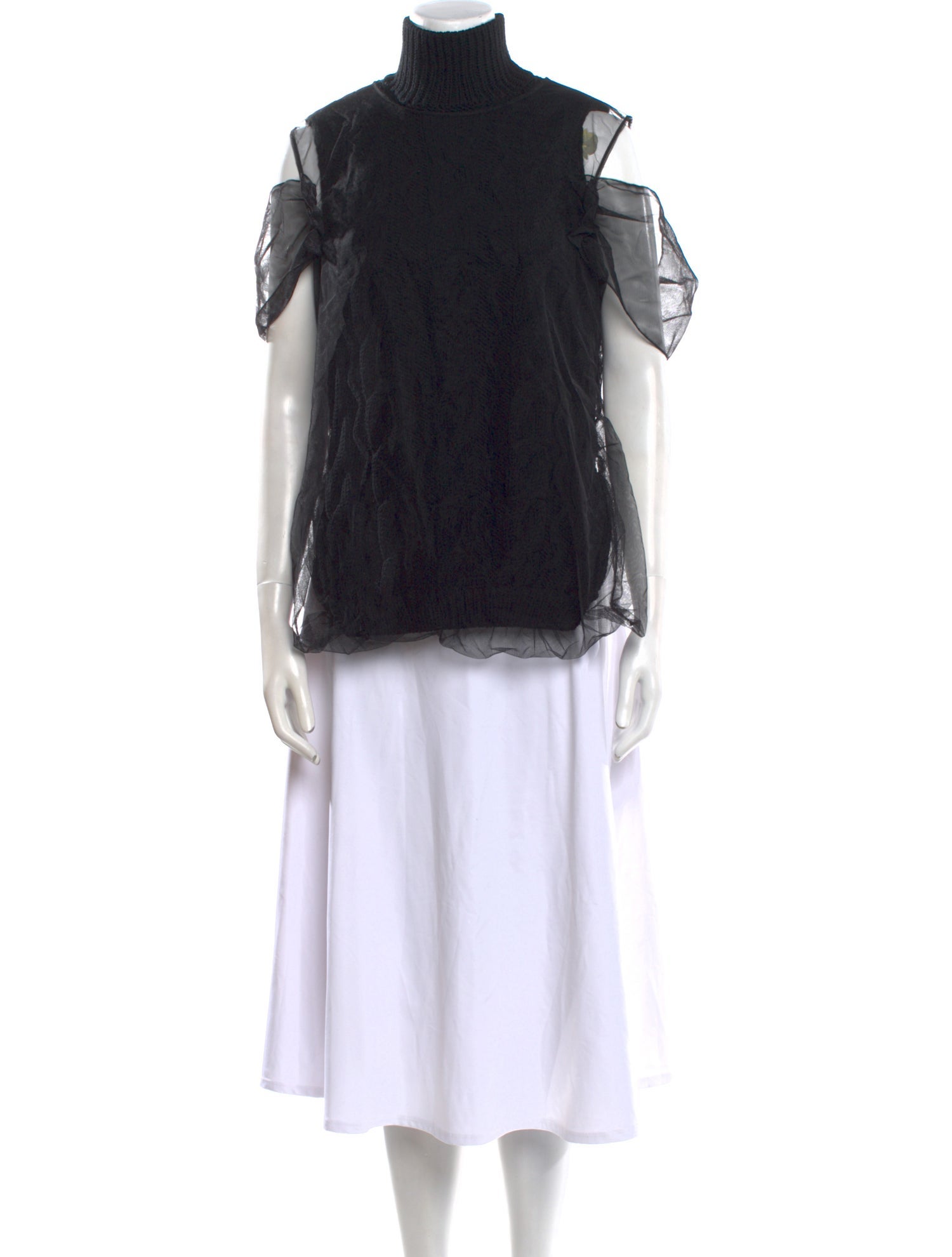 Simone Rocha Wool Mock Neck Sweater