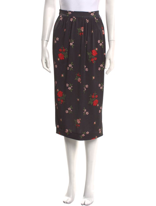 Simone Rocha Floral Print Knee-Length Skirt