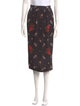 Simone Rocha Floral Print Knee-Length Skirt