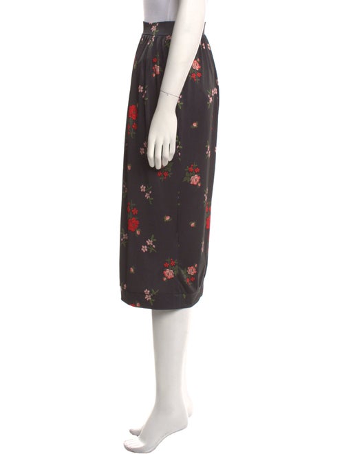 Simone Rocha Floral Print Knee-Length Skirt