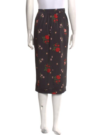 Simone Rocha Floral Print Knee-Length Skirt
