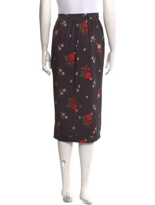 Simone Rocha Floral Print Knee-Length Skirt