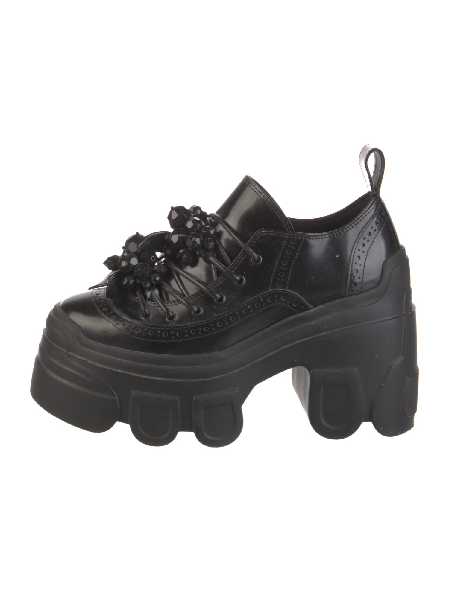 Simone Rocha Leather Loafer Sneakers