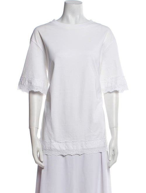Simone Rocha Bateau Neckline Short Sleeve T-Shirt