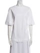 Simone Rocha Bateau Neckline Short Sleeve T-Shirt