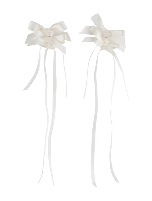 Simone Rocha Rosette Bow Earrings