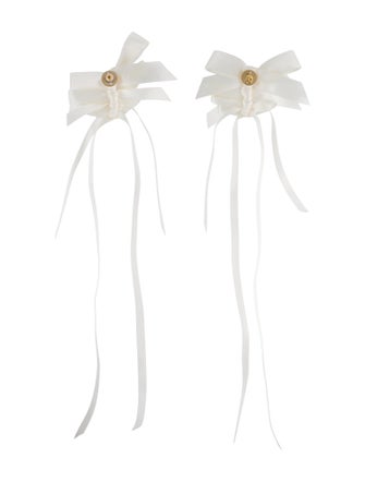 Simone Rocha Rosette Bow Earrings