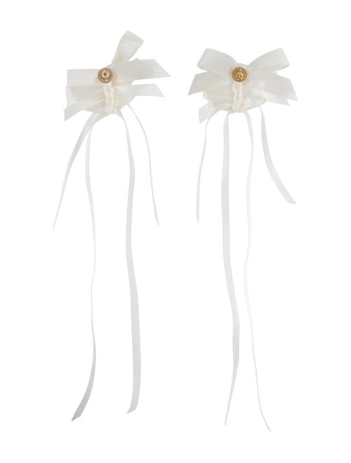 Simone Rocha Rosette Bow Earrings