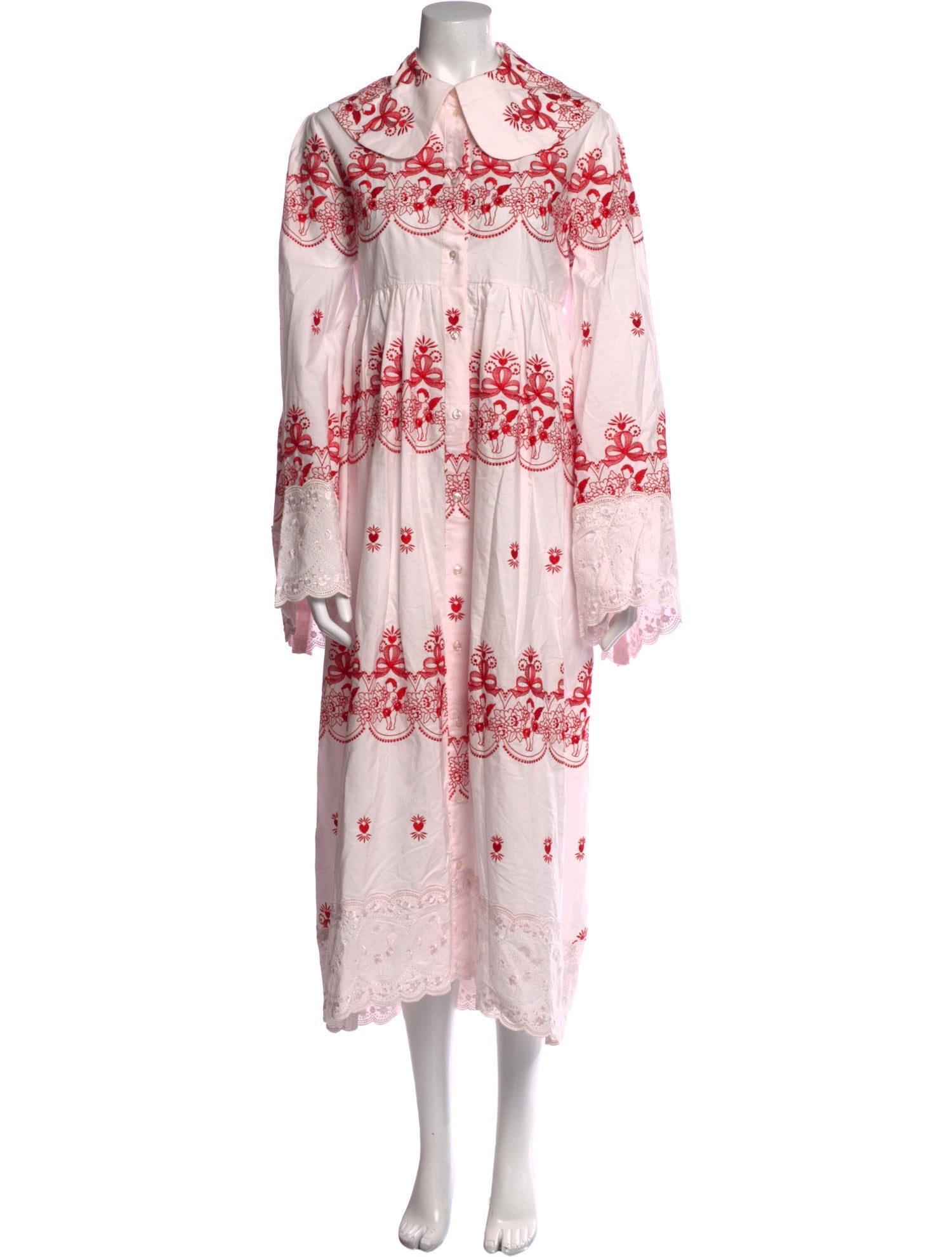 Simone Rocha Floral Print Midi Length Dress w/ Tags