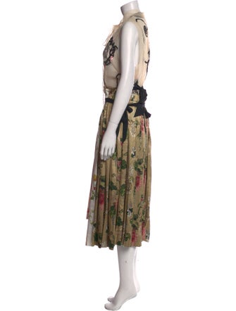 Simone Rocha Floral Print Midi Length Dress