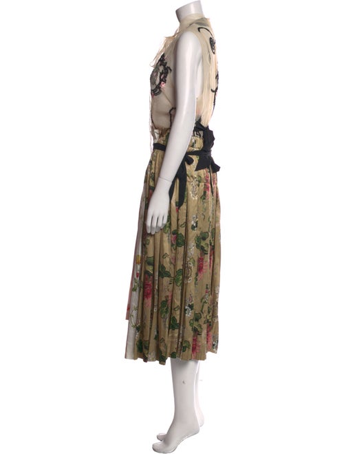 Simone Rocha Floral Print Midi Length Dress