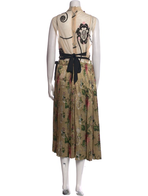 Simone Rocha Floral Print Midi Length Dress