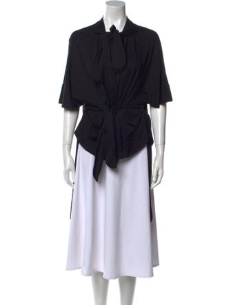 Simone Rocha V-Neck Short Sleeve Blouse