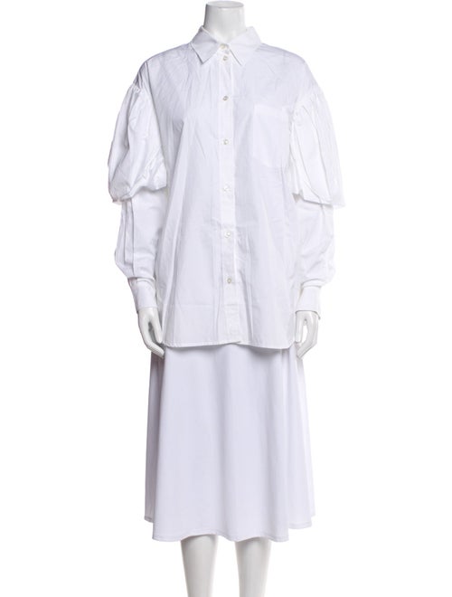 Simone Rocha Long Sleeve Button-Up Top