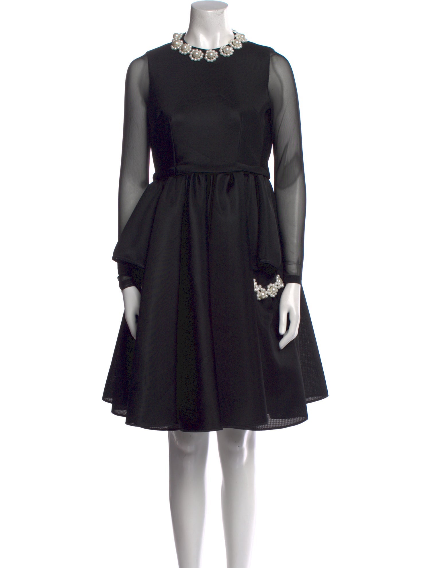 Simone Rocha Crew Neck Knee-Length Dress