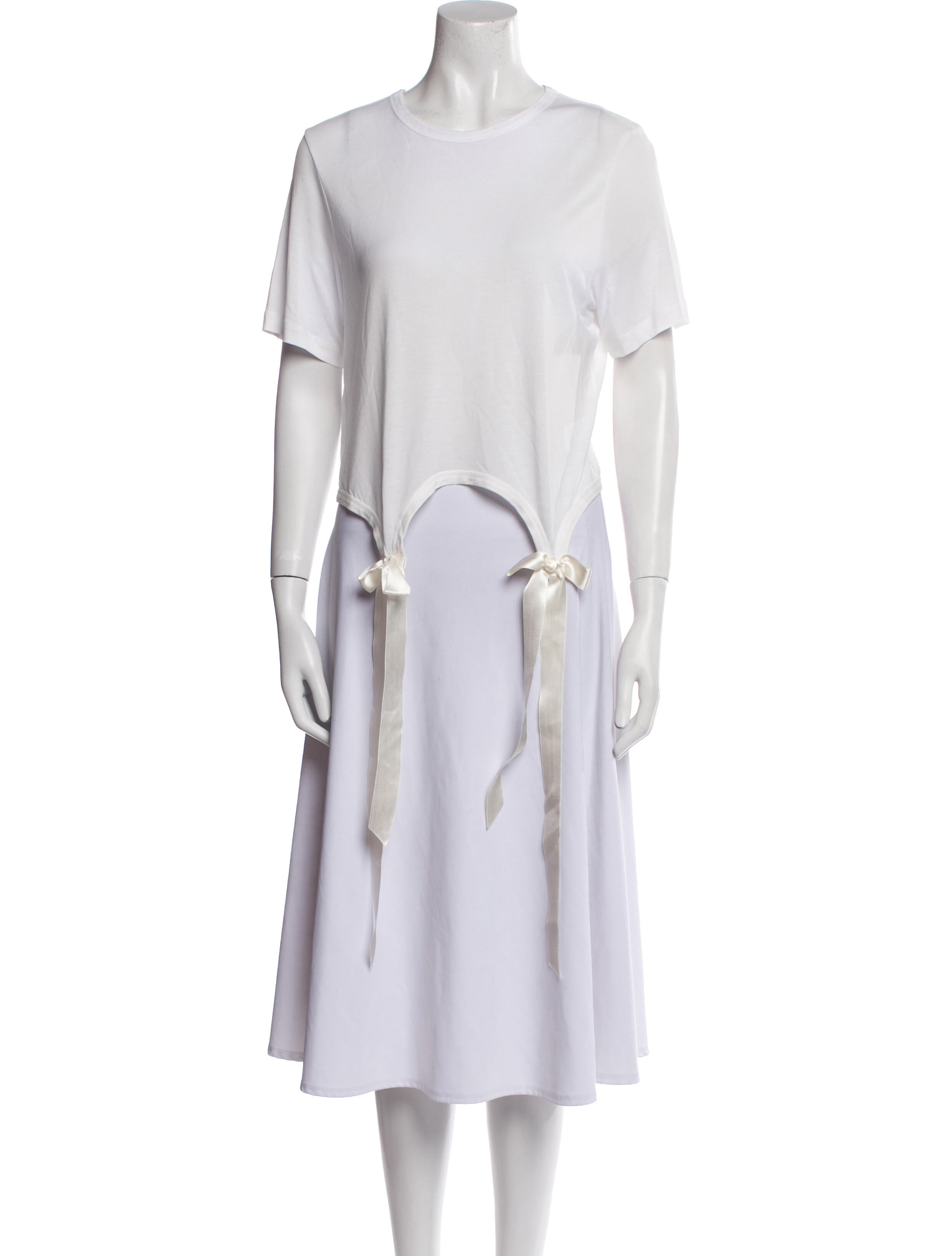 Simone Rocha Bateau Neckline Short Sleeve T-Shirt