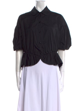 Simone Rocha Short Sleeve Button-Up Top