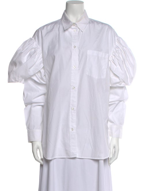 Simone Rocha Long Sleeve Button-Up Top
