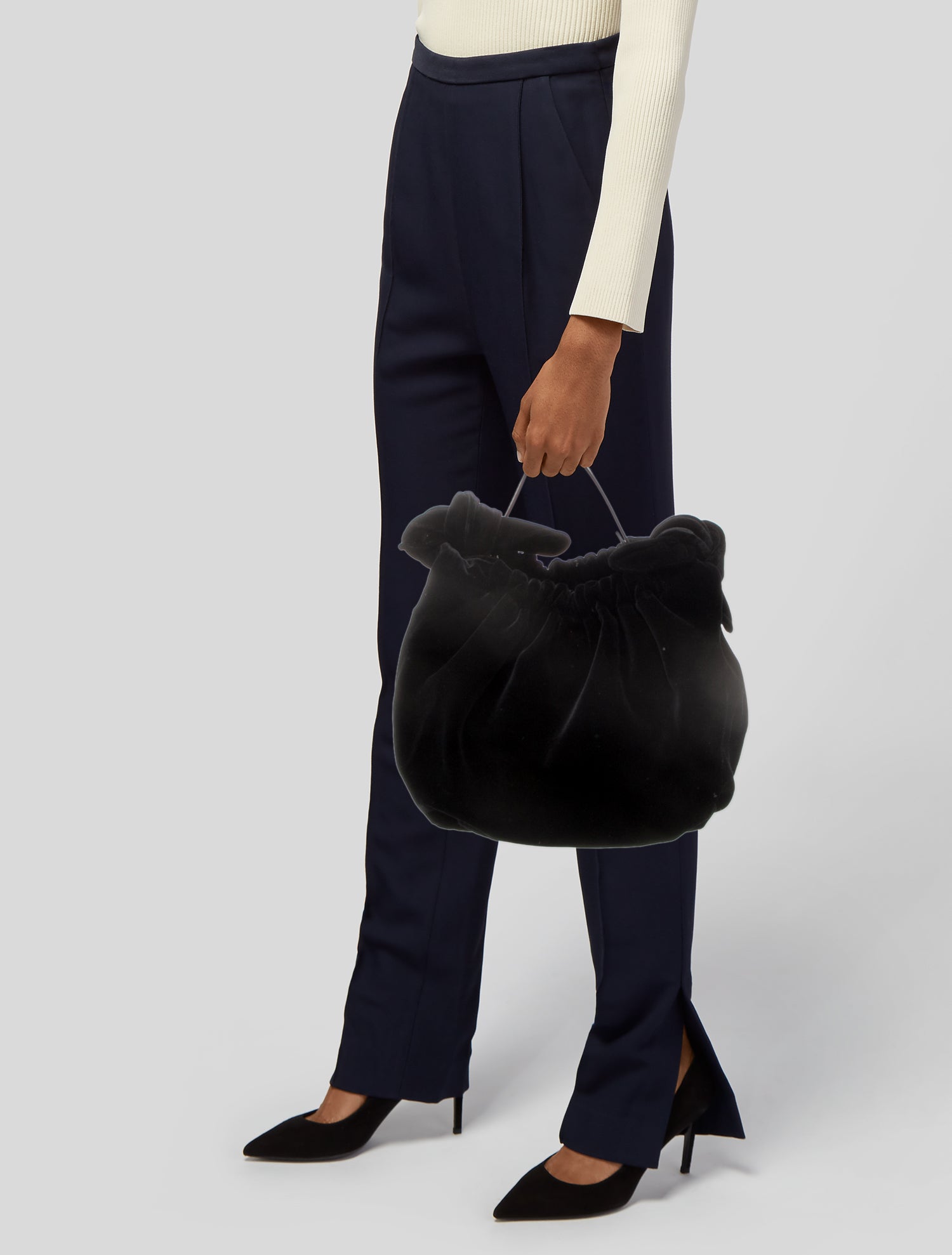 Simone Rocha Velvet Bucket Bag