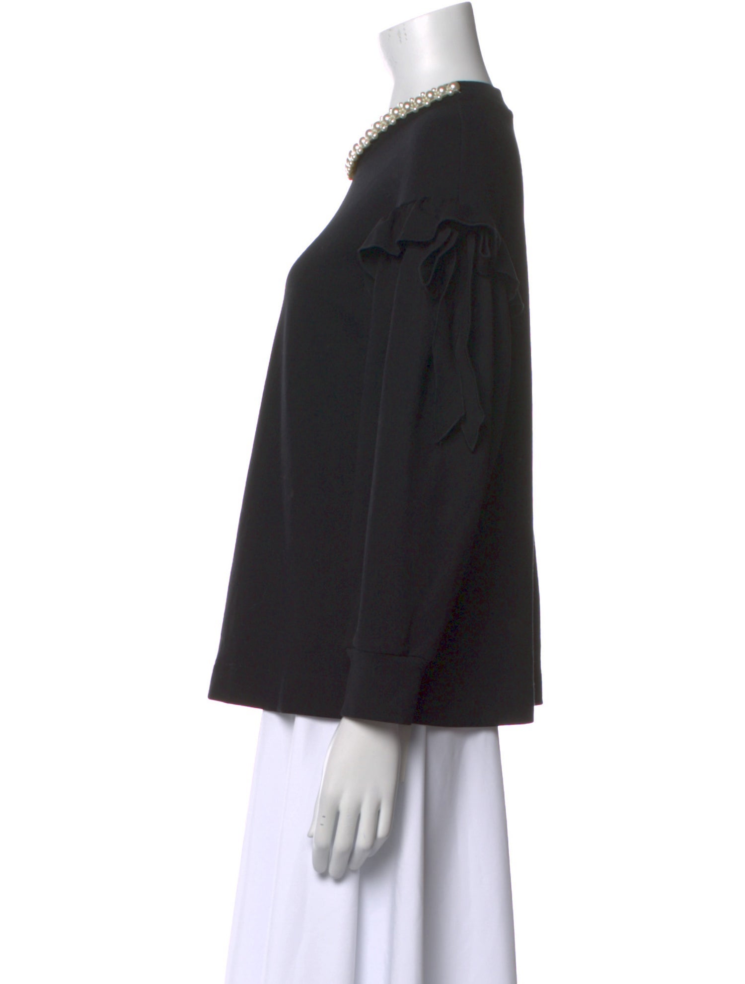 Simone Rocha Crew Neck Three-Quarter Sleeve Sweatshirt