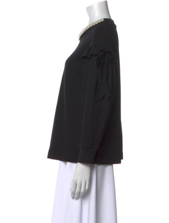 Simone Rocha Crew Neck Three-Quarter Sleeve Sweatshirt