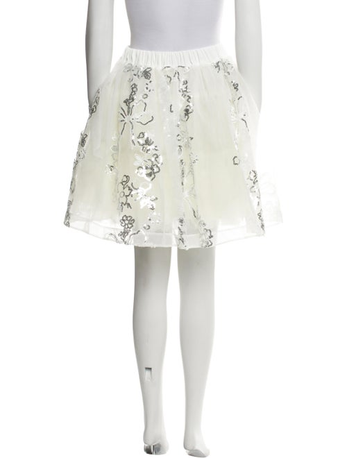 Simone Rocha Floral Print Knee-Length Skirt