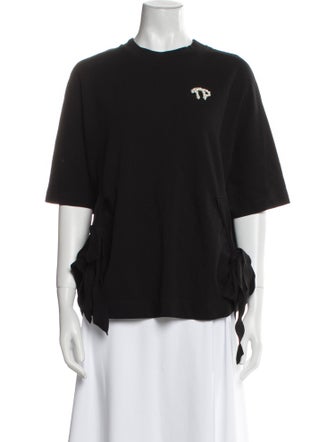 Simone Rocha Crew Neck Three-Quarter Sleeve T-Shirt