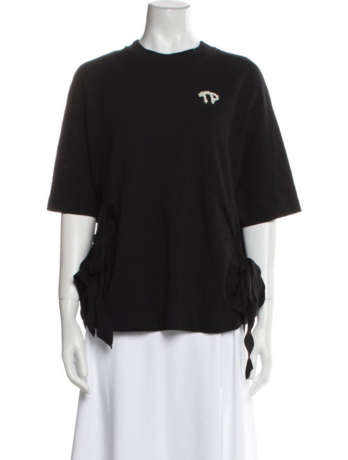 Simone Rocha Crew Neck Three-Quarter Sleeve T-Shirt
