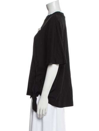 Simone Rocha Crew Neck Three-Quarter Sleeve T-Shirt