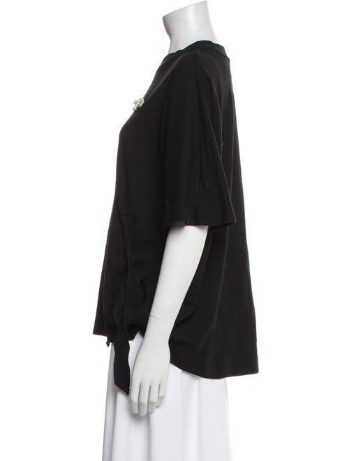 Simone Rocha Crew Neck Three-Quarter Sleeve T-Shirt