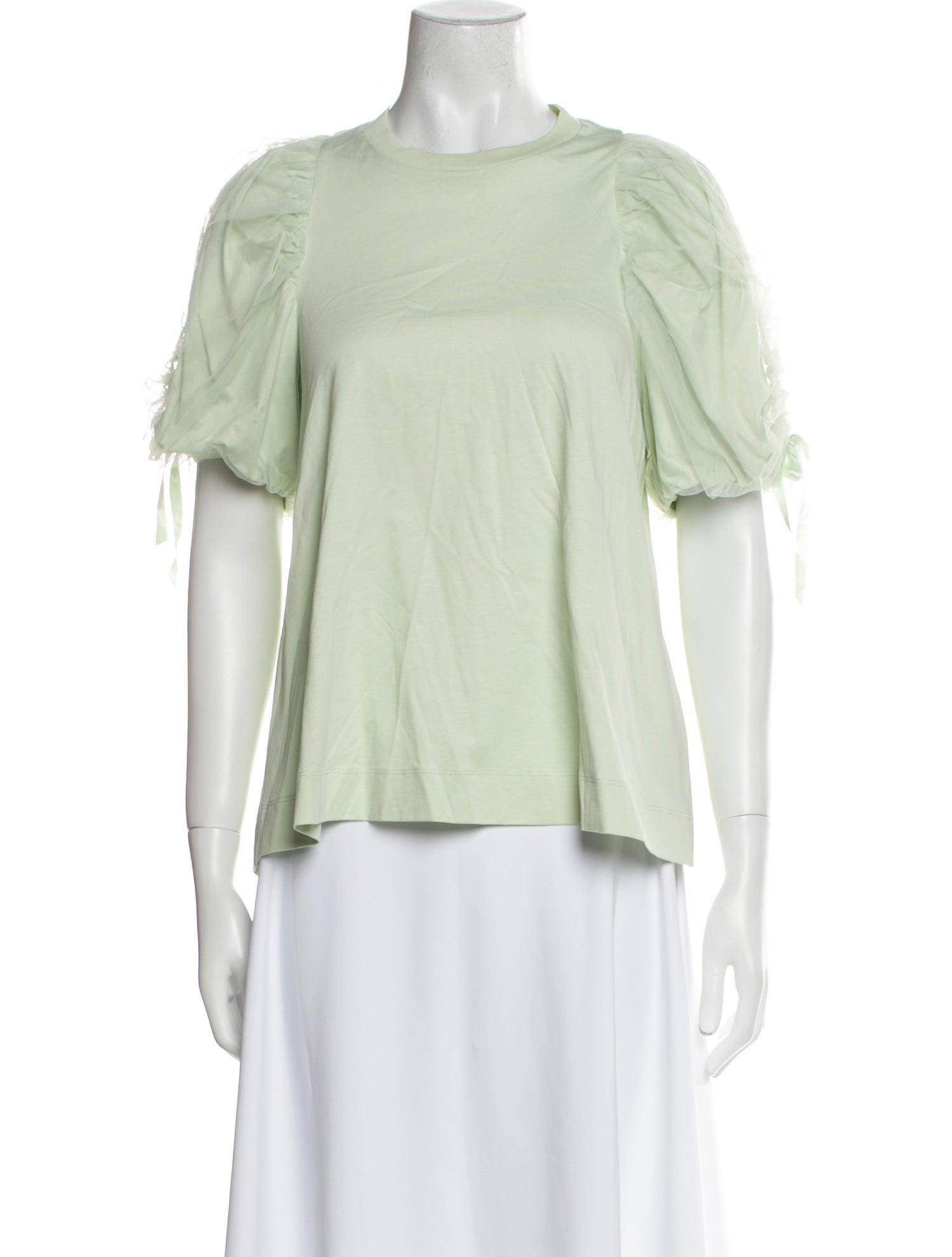 Simone Rocha Scoop Neck Short Sleeve Blouse