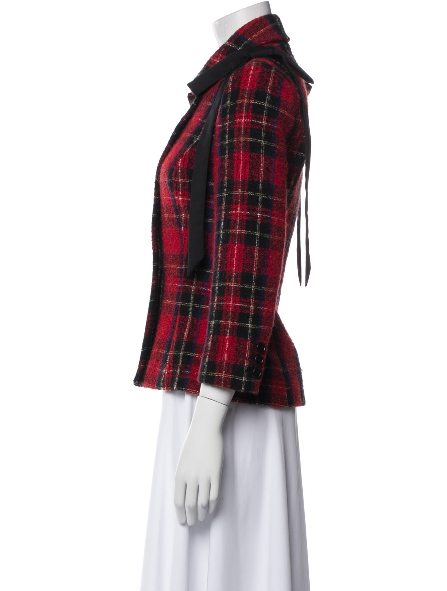 Simone Rocha Plaid Print Jacket
