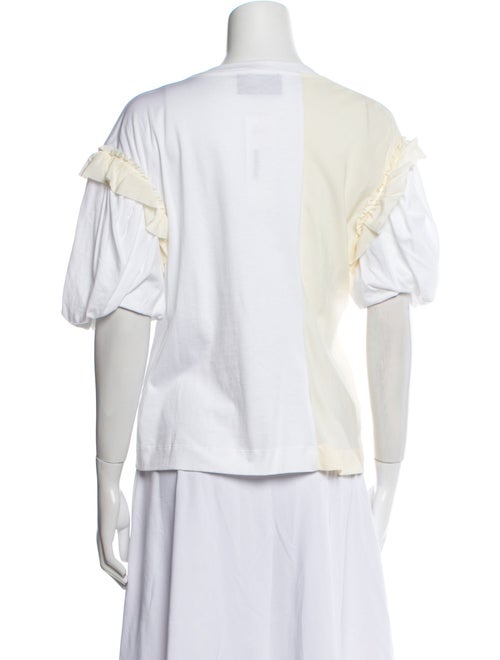 Simone Rocha Bateau Neckline Short Sleeve Blouse