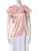 Simone Rocha Silk Crew Neck Blouse