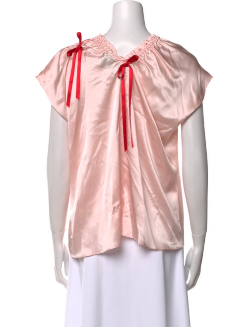 Simone Rocha Silk Crew Neck Blouse
