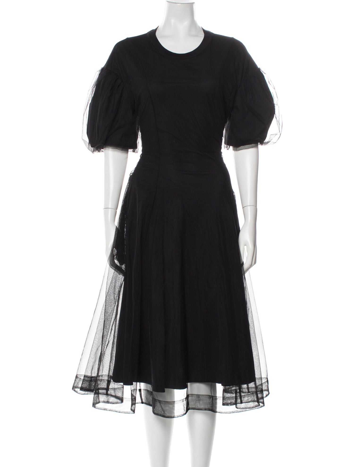 Simone Rocha Crew Neck Midi Length Dress