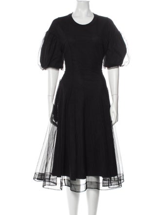 Simone Rocha Crew Neck Midi Length Dress
