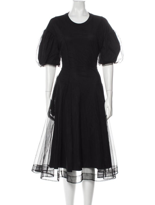 Simone Rocha Crew Neck Midi Length Dress