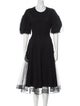 Simone Rocha Crew Neck Midi Length Dress
