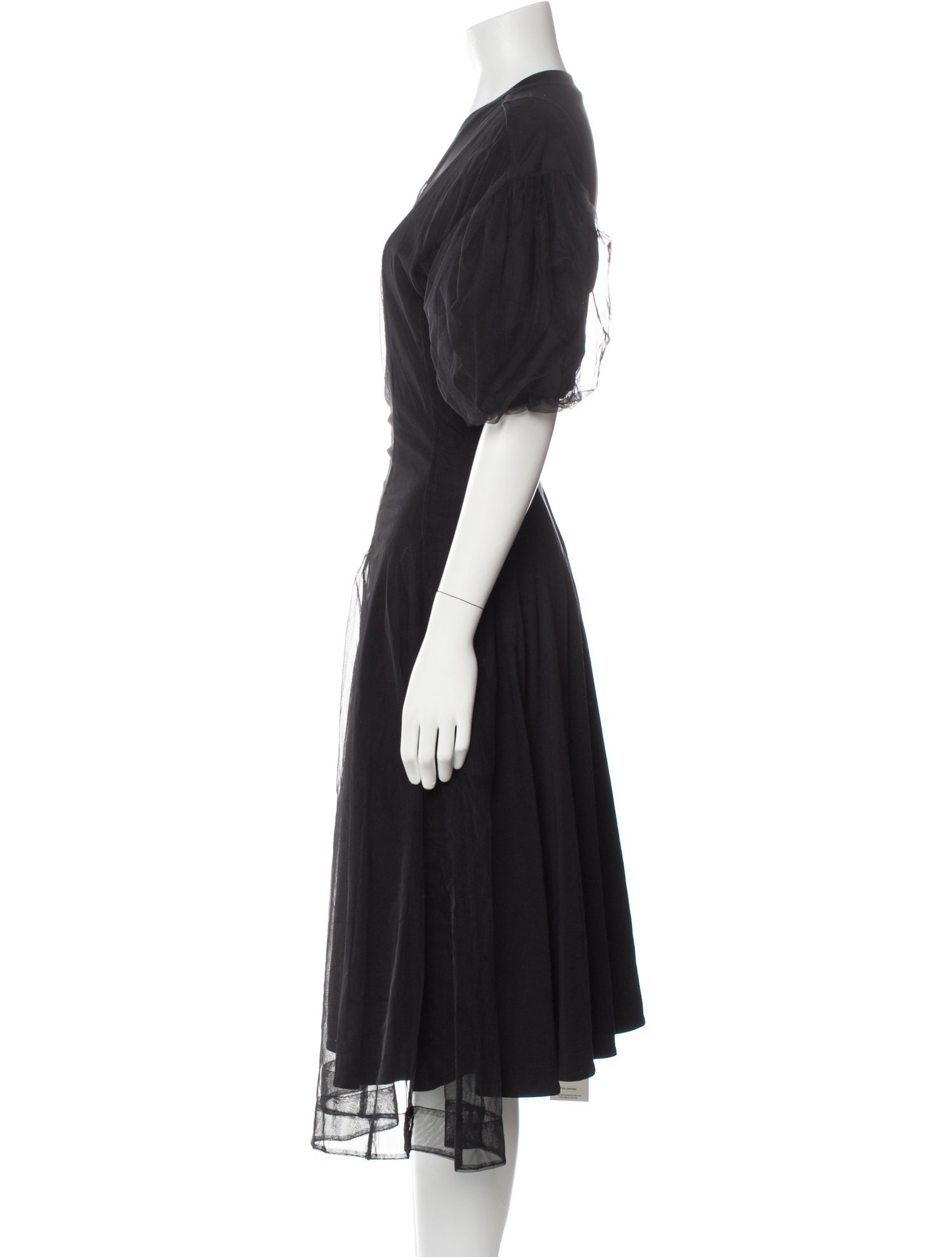 Simone Rocha Crew Neck Midi Length Dress