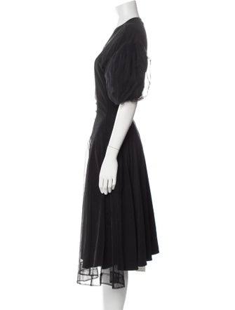 Simone Rocha Crew Neck Midi Length Dress
