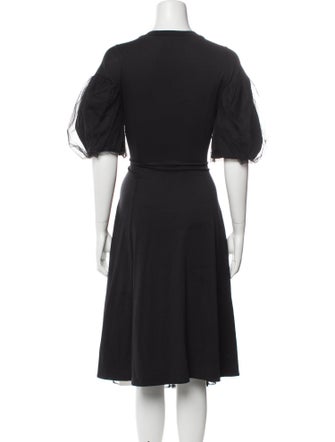Simone Rocha Crew Neck Midi Length Dress