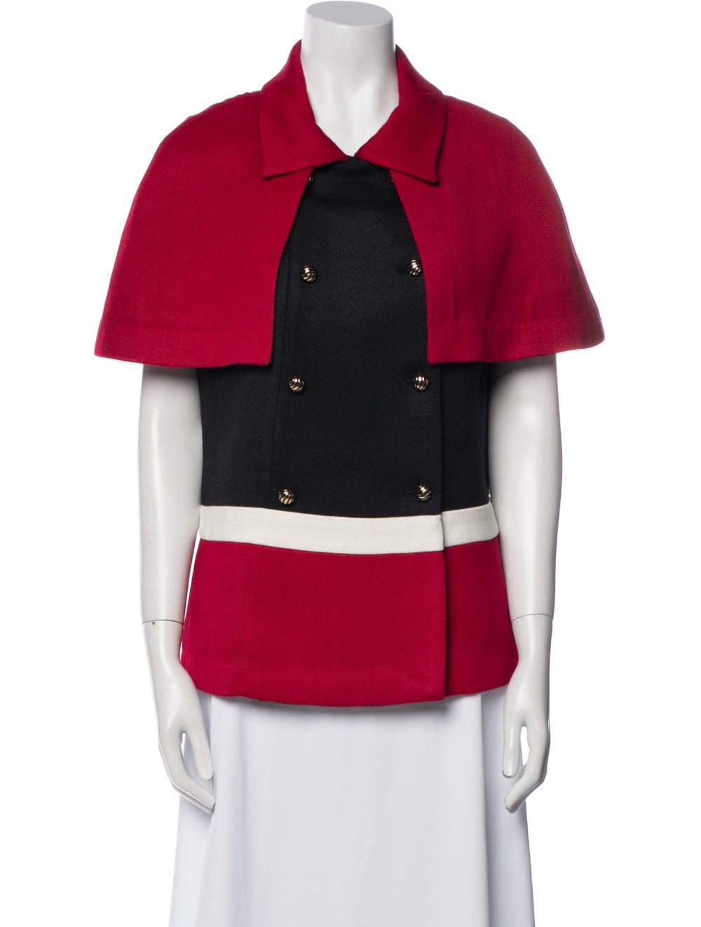 Simone Rocha Jacket Red Colorblock Pattern Pointe… - image 1